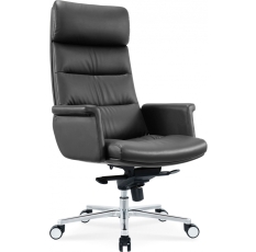 Кресло руководителя Cactus CS-LBK-AMSTERDAM кожа крестов. алюминий в ДНР