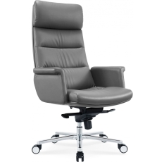 Cactus Кресло руководителя Cactus CS-LGR-DUBLIN темно-серый сиденье темно-серый кожа крестов. алюминий в ДНР