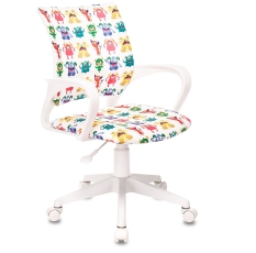 Бюрократ Кресло детское Бюрократ BUROKIDS 1 W белый монстры крестов. пластик пластик белый в ДНР