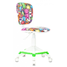 Кресло детское Бюрократ CH-W204/F, обивка: ткань, цвет: мультиколор, рисунок маскарад (CH-W204/F/MASKARAD) в ДНР