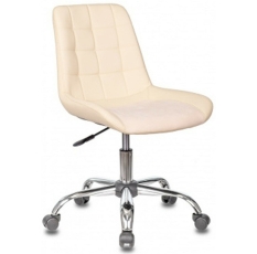 Кресло офисное Бюрократ CH-350SL/IVORY светло-бежевый искусст. кожа/ткань крестовина хром в ДНР