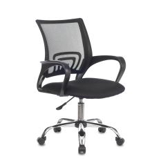 Кресло компьютерное офисное Бюрократ CH-695NLTSL черный, сетка/ткань, крестовина металл в ДНР