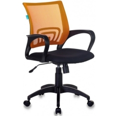 Кресло офисное Бюрократ CH-695N/OR/TW-11 спинка сетка оранжевый TW-38-3 сиденье черный TW-11 в ДНР