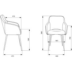 Кресло CH-380F черный экокожа на ножках металл в ДНР