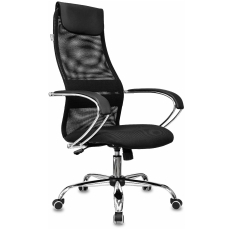 Кресло руководителя Бюрократ CH-607SL, обивка: сетка/ткань, цвет: черный Neo Black в ДНР