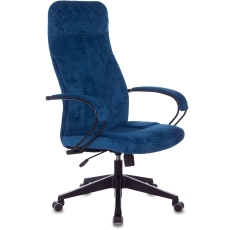 Бюрократ Кресло руководителя Бюрократ CH-608Fabric темно-синий Velvet 29 крестовина пластик в ДНР