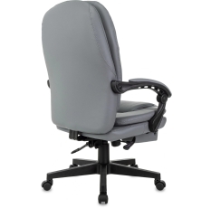 Бюрократ Кресло руководителя Бюрократ CH-868N-F серый эко. кожа крестов. пластик подст. для ног в ДНР