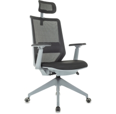 Бюрократ Кресло руководителя Бюрократ MC-G611NL-H черный Elastic-102 с подголов. крестов.4-луч. пластик пластик серый в ДНР