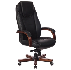 Кресло руководителя Бюрократ T-9923WALNUT черный (t-9923walnut/black) в ДНР