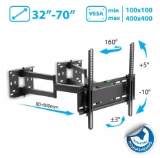 Кронштейн на стену Kromax GALACTIC-44, черный в ДНР