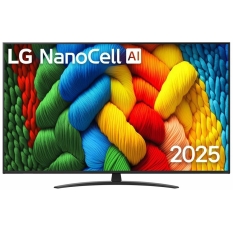 LG Телевизор 65NANO81A6A. ARUG 65 дюйм, 4K UHD, 3840x2160, черный в ДНР