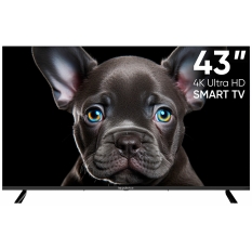 Телевизор Topdevice TDTV43CS08U_BK, 43 дюйма, 4K Ultra HD, смарт ТВ, Салют ТВ, черный в ДНР