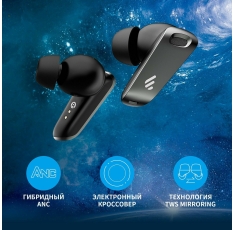Гарнитура вкладыши Edifier NeoBuds Pro черный беспроводные bluetooth с активным шумоподавлением в ДНР