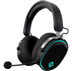 Наушники с микрофоном GMNG GG-HS405W черный, компьютерные, игровые BT/Radio/3.5mm оголовье (1899873) в ДНР