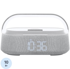 Акустическая система BBK BTA2010, 10Вт, LED, часы, б/п зарядка, серый в ДНР