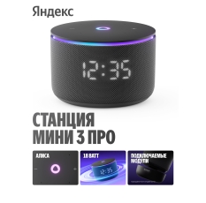 Умная колонка Яндекс Станция Мини 3 Про с Алисой, Zigbee™, 18 Вт, черный в ДНР