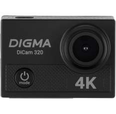 Экшн-камера DIGMA DiCam 320, 20 МП, 60 кадров/сек, беспроводная связь, черная в ДНР