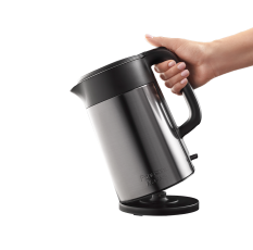 Электрический чайник Panasonic NC-CWK51, 1.7л, цельная колба, нержавеющая сталь, черный в ДНР