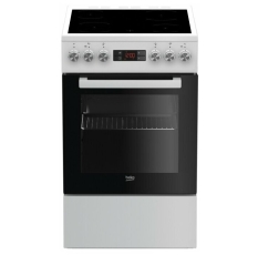 Электрическая плита Beko FSM 57300 GW, стеклокерамическая, 4 конфорки, белая в ДНР