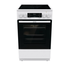 Плита Gorenje GECS5C70WA, стеклокерамика, электрическая, 4 конфорки, белый цвет в ДНР