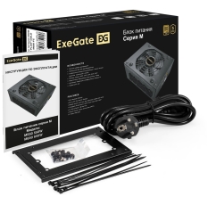 Блок питания ExeGate M650 GOLD мощностью 650 Вт (EX297193RUS) черный, 80 Plus GOLD в ДНР