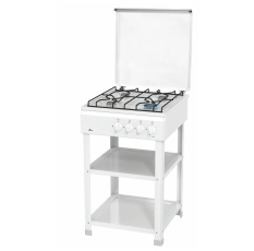 Газовая плита Flama AVG 1401 W, 4 конфорки, белая, 50x58x85 см в ДНР