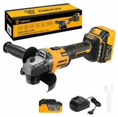 Углошлифовальная машина бесщеточная DEKO DKAG-125 20В 125мм 2х4Ач 083-1064 в ДНР