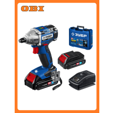 Гайковерт аккумуляторный ударный ЗУБР Профессионал GB-250-22 с 2 АКБ и З/У в ДНР