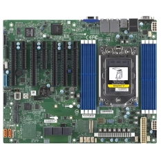 Материнская плата Supermicro MBD-H12SSL-I-B SP3 для AMD EPYC, DDR4 3200 МГц, 8 слотов RAM, 5x PCI-E x16, 8x SATA, зеленый в ДНР