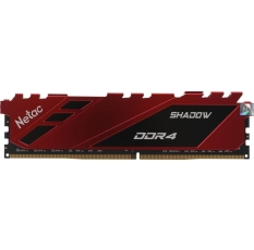 Память Netac 16Gb DDR4 3200Mhz Shadow NTSDD4P32SP-16R C16 Red, с радиатором в ДНР