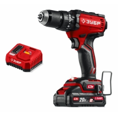 Бесщеточная ударная дрель-шуруповерт ЗУБР 20 В, 65 Н м, 1 АКБ LMS (2 А ч) ДБУ-65-21 в ДНР