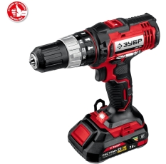 ABC Дрель-шуруповёрт Зубр ДШУ-185-22, аккум, ударная (Li-Ion 18В, 400/1400об./м, быстрозажимной) + кейс + доп. аккум в ДНР