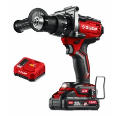 Ударная дрель-шуруповерт ЗУБР, 20 В, 165 Н м, 1 АКБ LMS (2 А ч), бесщеточная ДБУ-165-21 в ДНР