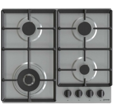 Газовая варочная панель Gorenje GW641EBX, нержавеющая сталь, 4 конфорки, WOK, электроподжиг в ДНР