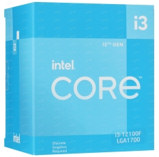 Процессор Intel Core i3-12100F BOX с кулером – 4 ядра, 8 потоков, до 4.3 ГГц, LGA 1700, энергоэффективность и высокая производительность в ДНР