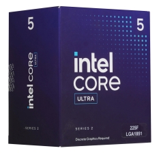Процессор Intel Core Ultra 5 225F BOX с кулером LGA 1851, 10C/10T, 3.3/4.9GHz, L3 20MB, TDP-121W в ДНР