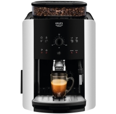 Кофеварка Krups Arabica EA811810, рожок из металла, 15 бар, черная/серебристая в ДНР