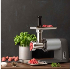 Мясорубка Sakura Premium SA-6425G, мощность 2400Вт, черный/серебристый в ДНР