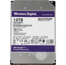 Жесткий диск WD SATA-III 10TB WD101PURP Surveillance Purple Pro (7200rpm) 256Mb 3.5