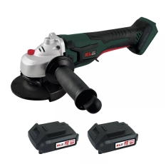 Профессиональная бесщеточная ушм (болгарка) аккумуляторная KLPRO KLAT18B-20 (18В, Li-ion-2шт, 2.0Ач, 115мм, М14, 8500 об/мин З/У, сумка) в ДНР