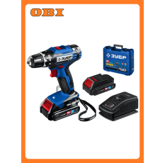 Дрель-шуруповерт аккумуляторная ЗУБР Профессионал DL-201-22 с 2 АКБ и З/У в ДНР