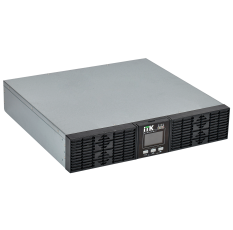 ITK EOR-0001KVA-1-002 ИБП однофазный Online 1000 Ва/1000 Вт, Rack mount, c LCD дисплеем 24VDC с АКБ 2U 2х9AH в ДНР