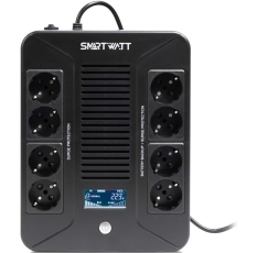 SMARTWATT 3703020280001 ИБП UPS SAFE PRO LCD 600 Line-interactive 600VA/360W Brick (Euro x8, USB, RJ11/RJ45 protection, LCD, 275x210x9 в ДНР