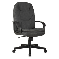 Кресло руководителя Бюрократ CH-868LT Bahama серый, крестовина пластик в ДНР