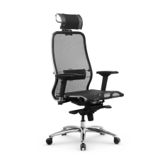 Кресло Samurai S-3.04 MPES, кресло Метта с механизмом качания, кресло компьютерное, кресло офисное, кресло самурай, кресло для дома и офиса (Черный) в ДНР