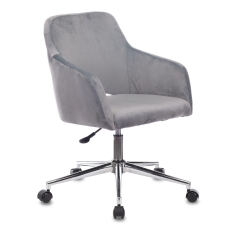 Кресло офисное Бюрократ CH-380SL серая жемчужина Italia 26, крестовина металл хром в ДНР
