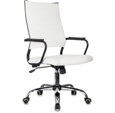 Кресло руководителя Бюрократ CH BALANCE SL Line белый экокожа крестов. металл хром в ДНР