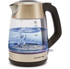 Чайник Polaris PWK1760CGL стекло, шампань 1850-2150 Вт. 1,7 л, Strix в ДНР