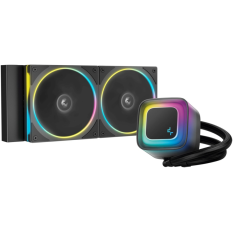 Система водяного охлаждения Deepcool LE240 PRO ARGB Soc-AM5/AM4/1200/1700/1851 черный 4-pin 28.2-33dB Al 280W 1347gr Ret (R-LE240PRO-BKAMMC-G-1) в ДНР