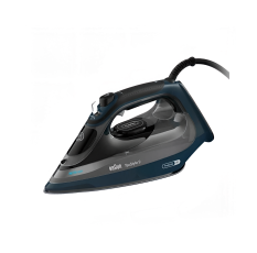 Утюг BRAUN SI9682DB черный/синий, мощность 3200Вт, подошва алюминий, резервуар 320мл, защита от накипи в ДНР